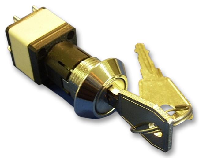 Lorlin Wrlm-5-T-S Key Lock Switch, Dpst, 4A, 250V, Solder