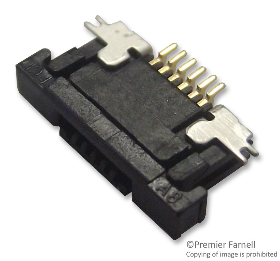 Amphenol Communications Solutions Sfv20R-1Ste1Hlf Connector, Fpc, 20Pos, 1 Row, 0.5Mm