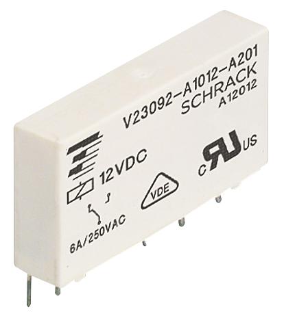 Schrack - Te Connectivity V23092A1048A301 Power Relay, Spdt, 6A, 250Vac, Th