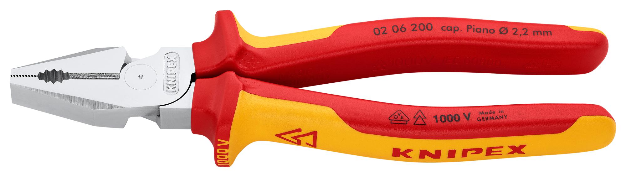 Knipex 02 06 200 Plier, Combination, 13Mm, Insulated