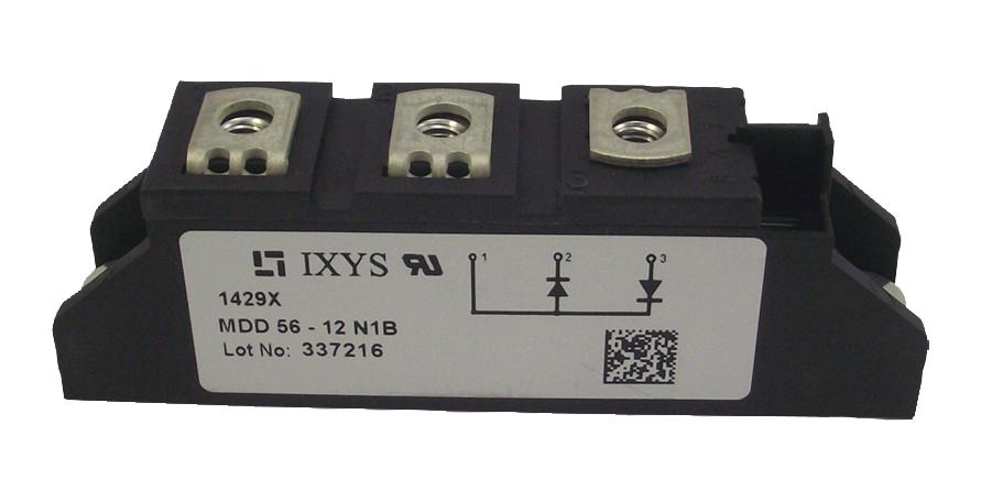 Ixys Semiconductor Mdd56-16N1B Diode Module, Dual, 1.6Kv, 71A