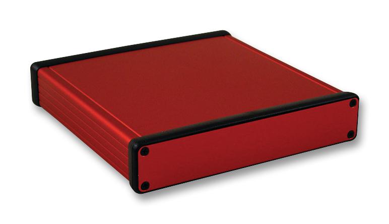 Hammond 1455R1601Rd Pcb Box Enclosure, Alum, Red