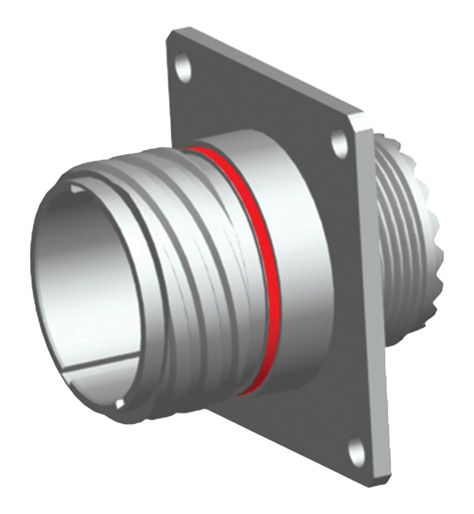 Amphenol Aerospace 2M805-004-02M8-7Pa Circular Conn, Rcpt, 8-7, Wall Mount