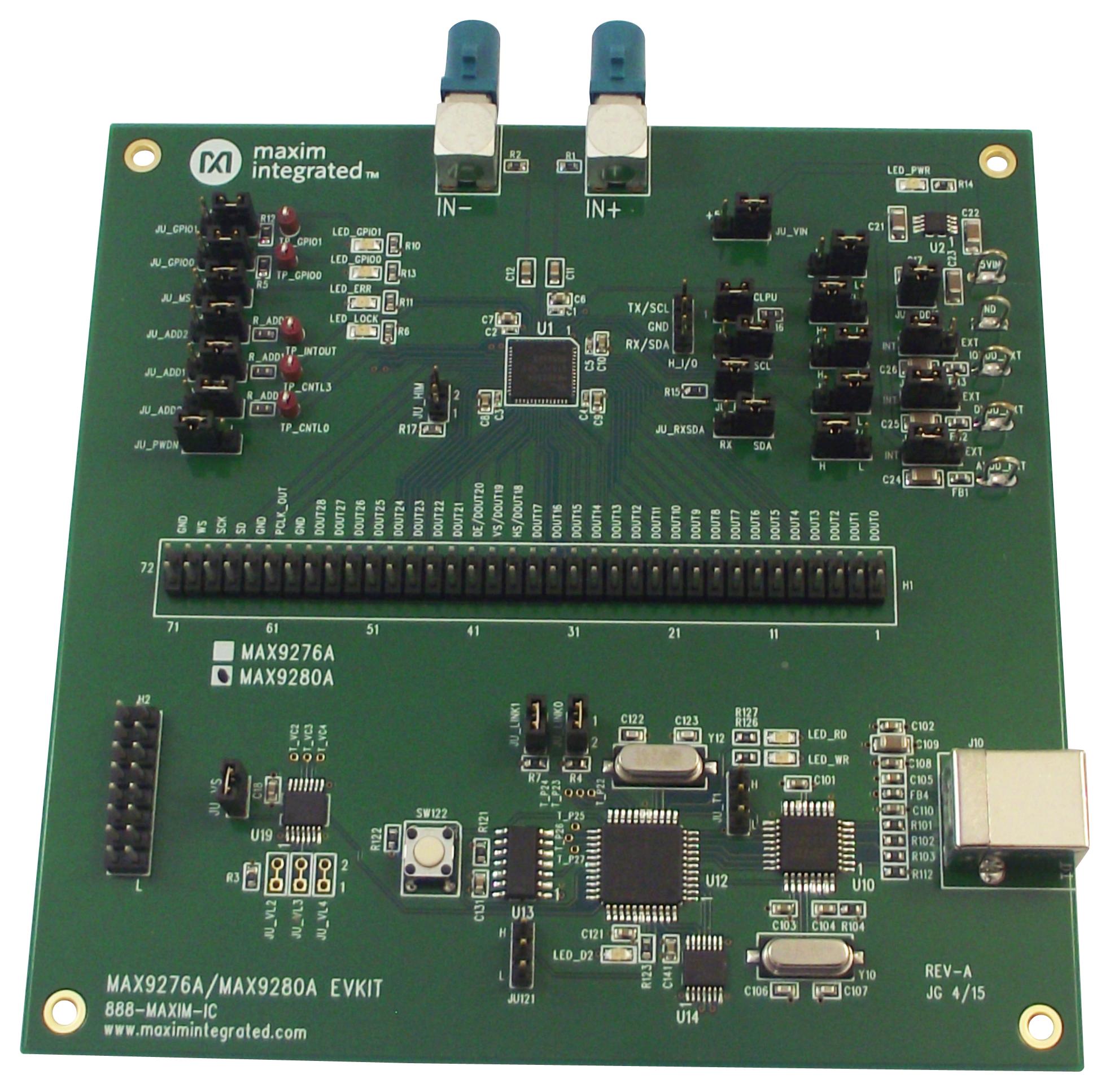 Analog Devices Max9280Acoaxevkit# Evaluation Board, Deserializer