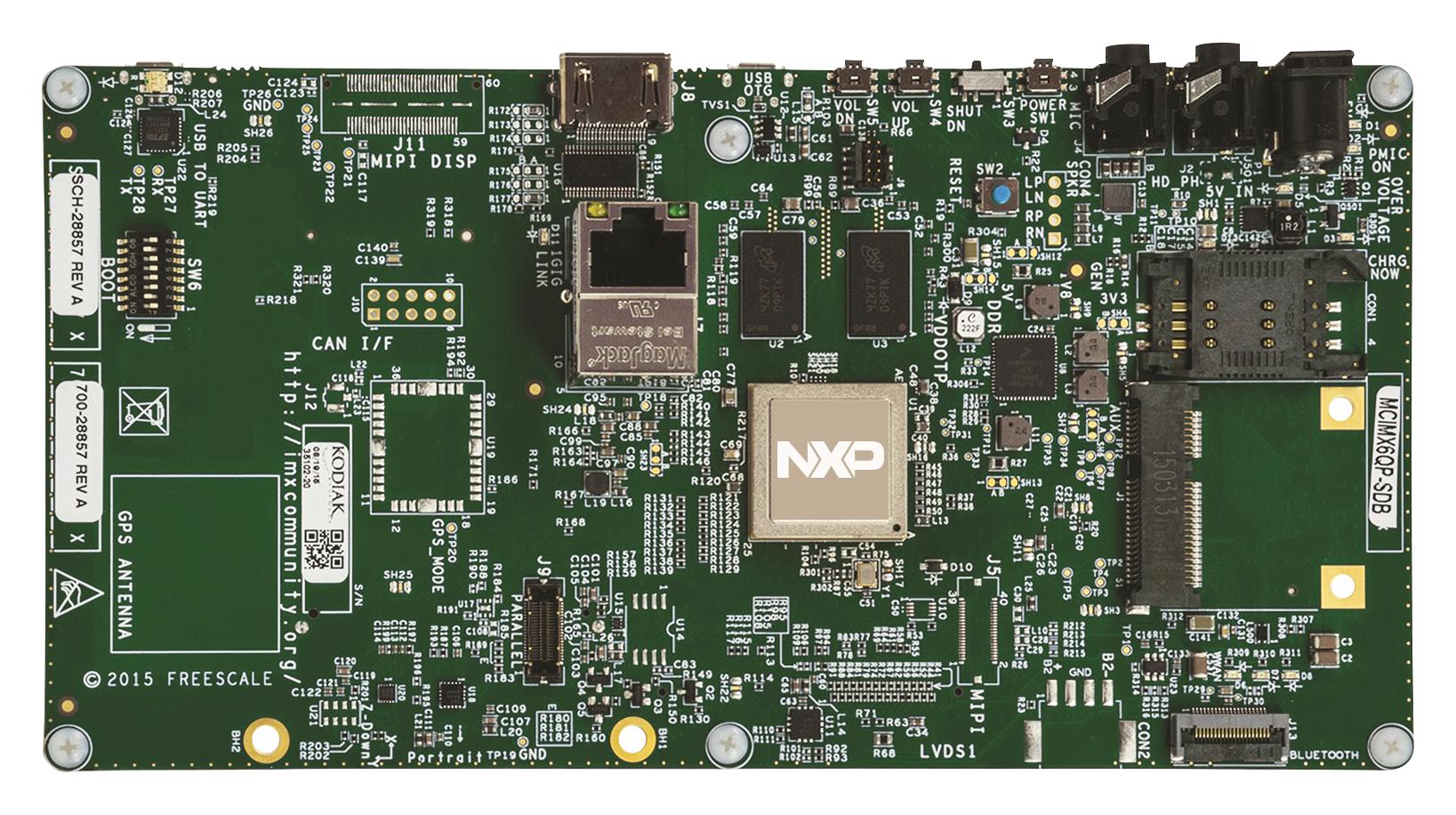 Nxp Mcimx6Qp-Sdb Development Board, Arm Cortex-A9, 32Bit