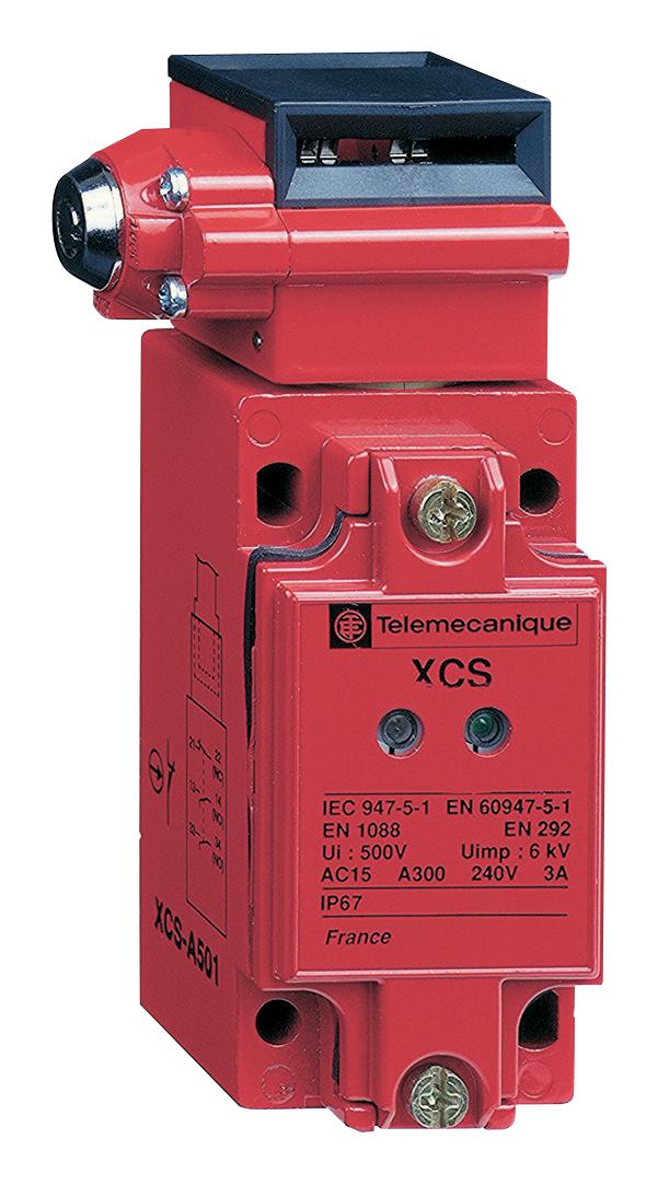 Telemecanique Sensors Xcsb502 Safety Interlock Sw, Dpst/spst, 120Vac