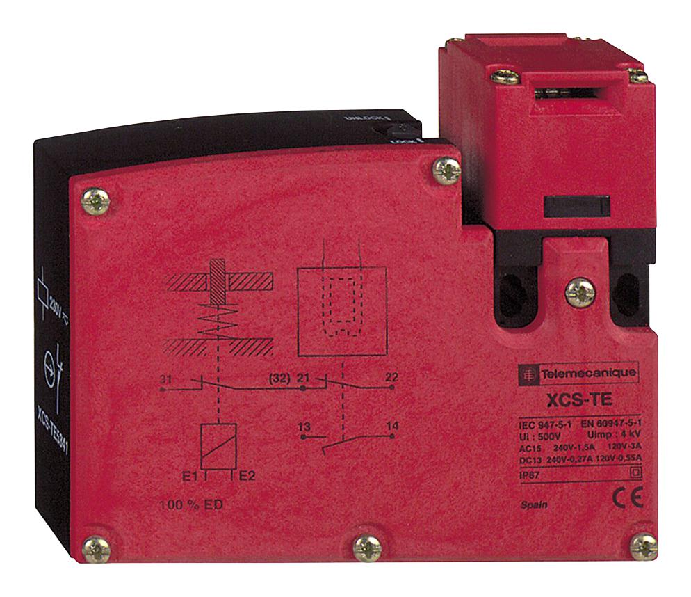 Telemecanique Sensors Xcste7311 Safety Interlock Sw, Dpst-Nc, 3A, 120V