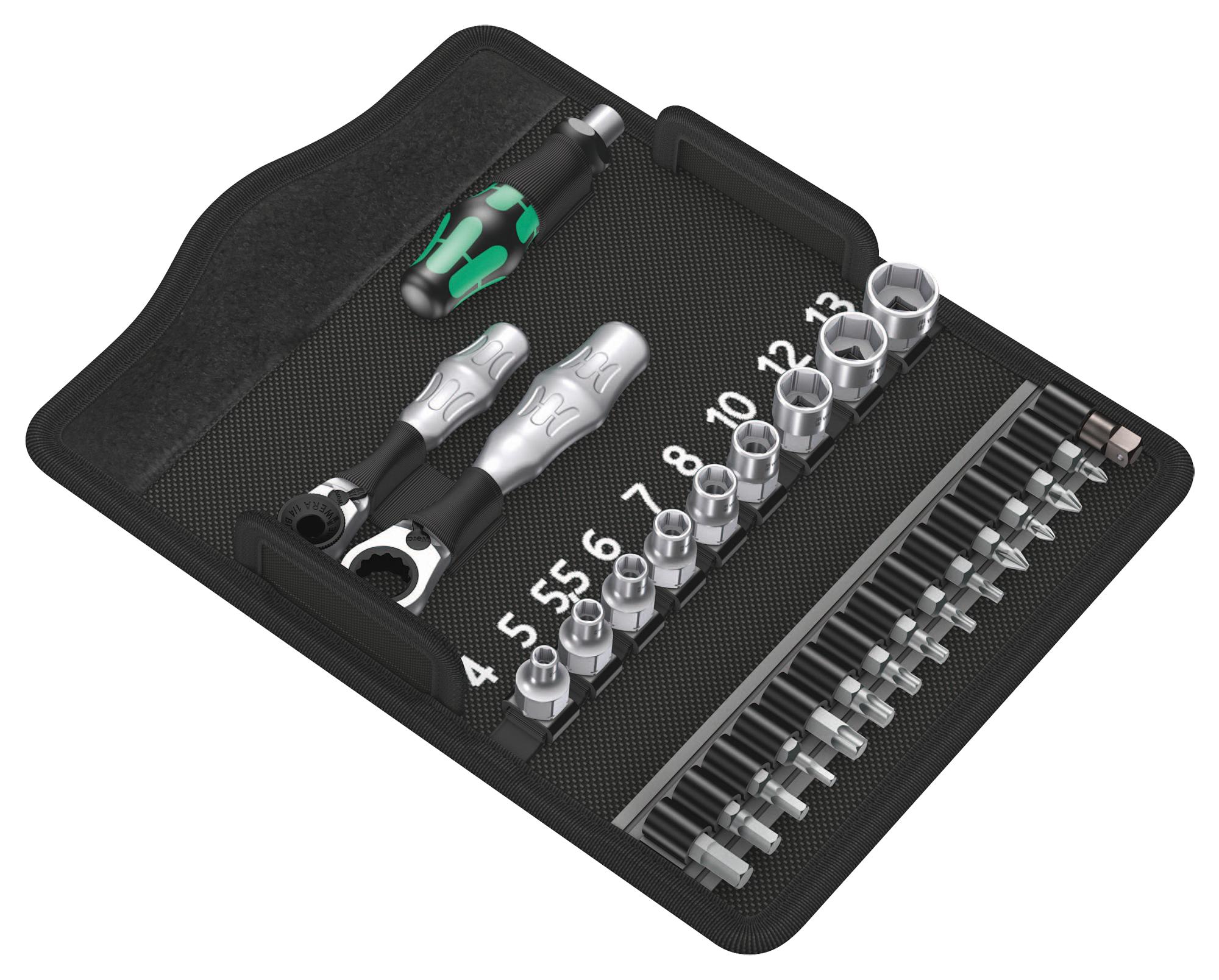 Wera 05135918001 Mini Ratchet Set, 27Pc