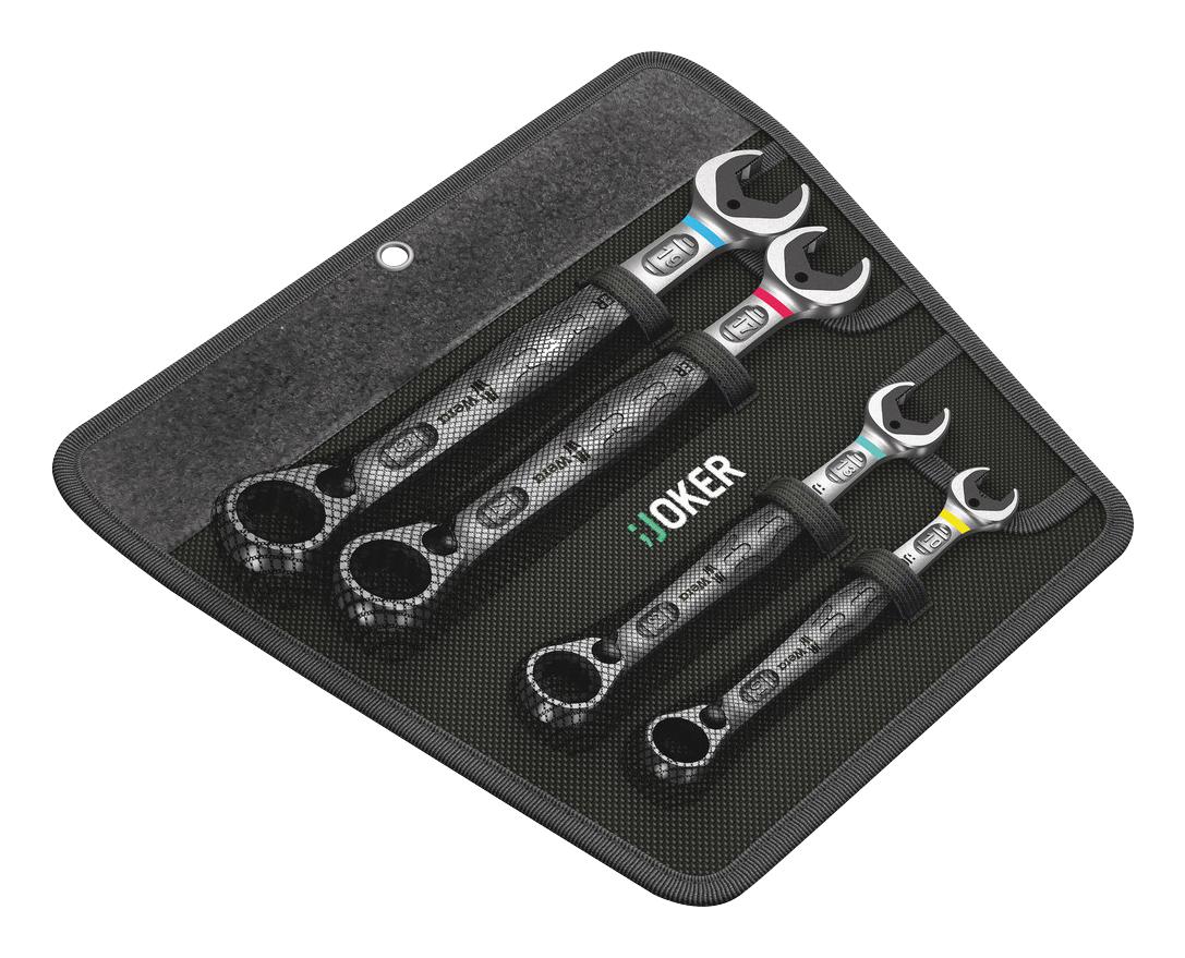 Wera 05020090001 Combination Wrench Set, 4Pc