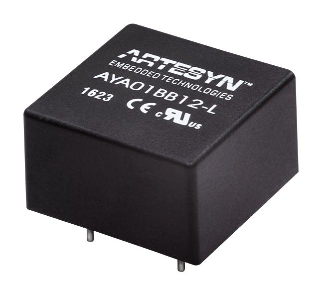 Artesyn Embedded Technologies Aya01C12-L 3W Isolat Dcdc Conv,9-18Vin,15V@0.2A