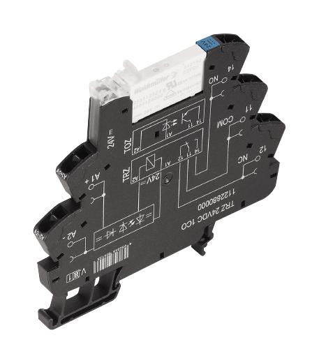 Weidmuller 1122880000 Power Relay, Spdt, 6A, 250Vac, Din Rail