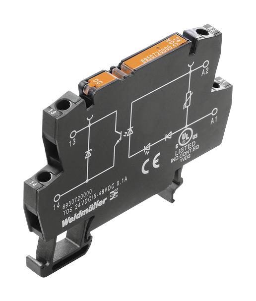 Weidmuller 8950920000 Solid State Relay, Spst, 0.5A, 5-48Vdc