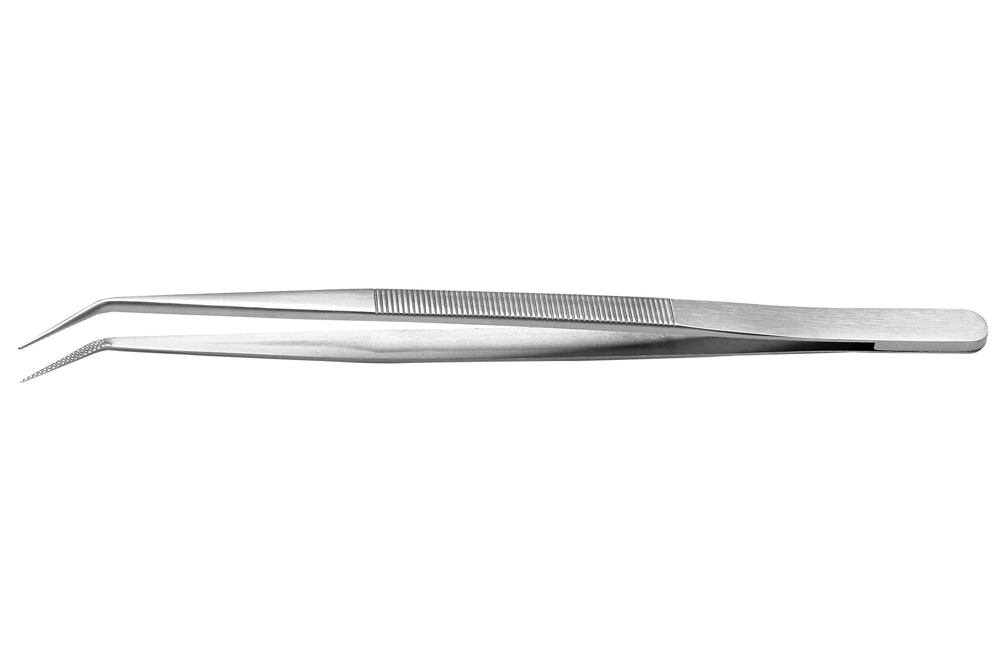 Ideal-Tek 122.sa Tweezer, Bent/pointed, 150Mm