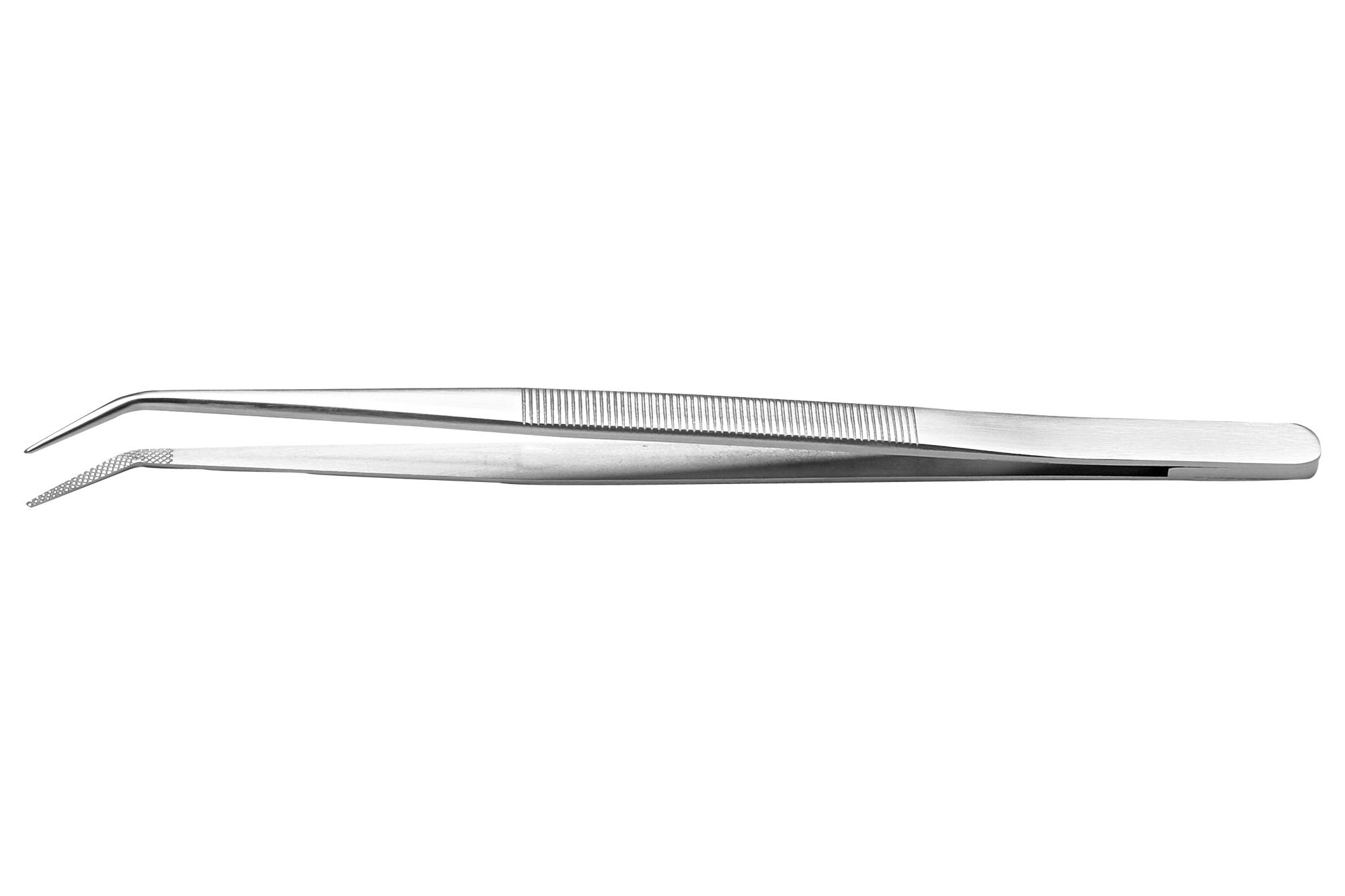 Ideal-Tek 124.sa Tweezer, Bent/pointed, 150Mm