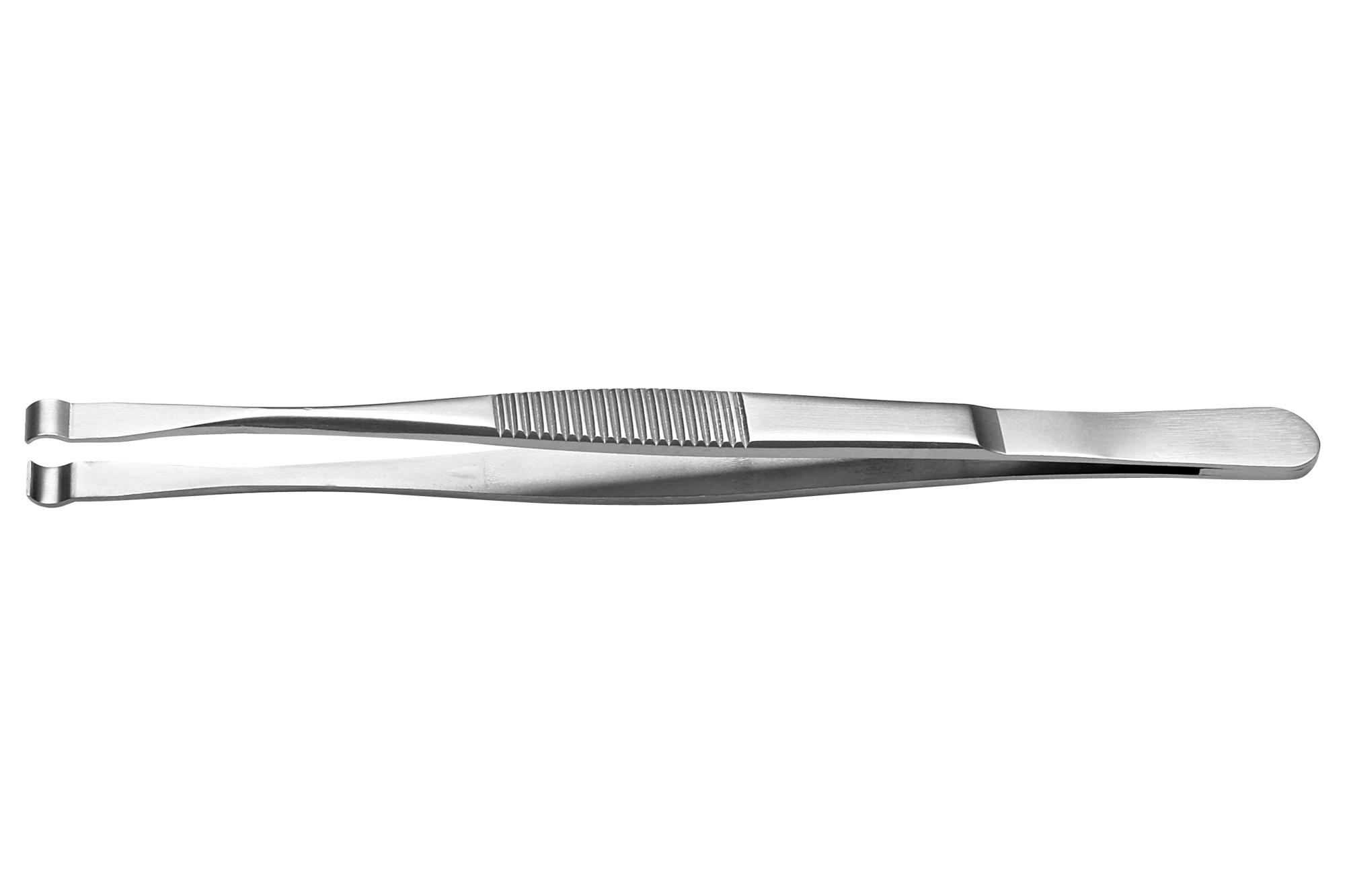 Ideal-Tek 582.sa Tweezer, Bent/flat, 120Mm