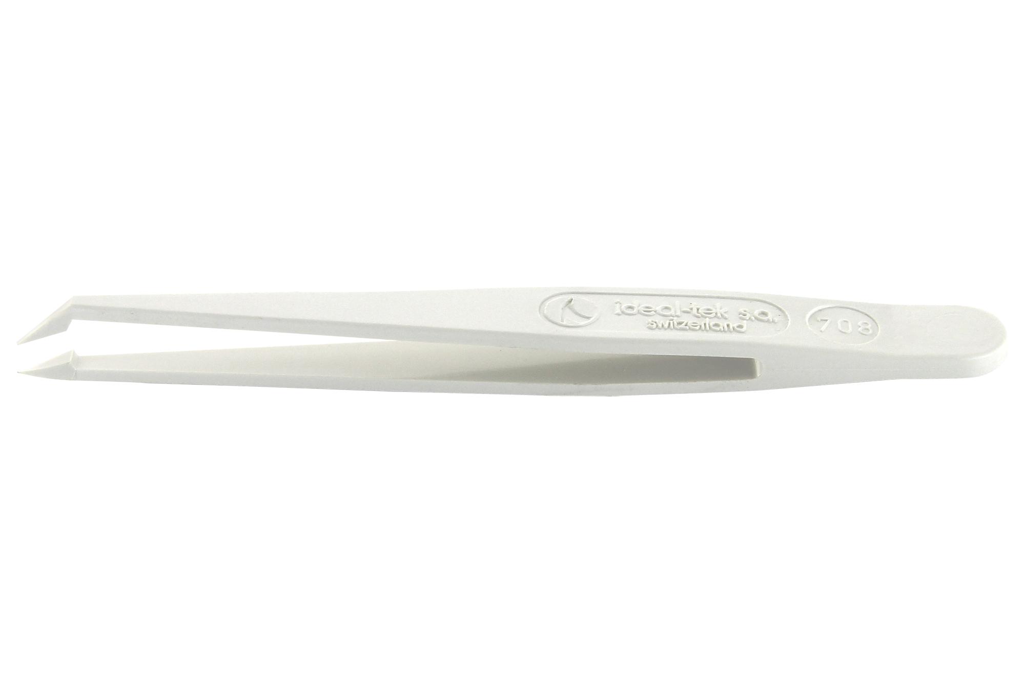 Ideal-Tek 708.dg Tweezer, Bent/flat, 110Mm