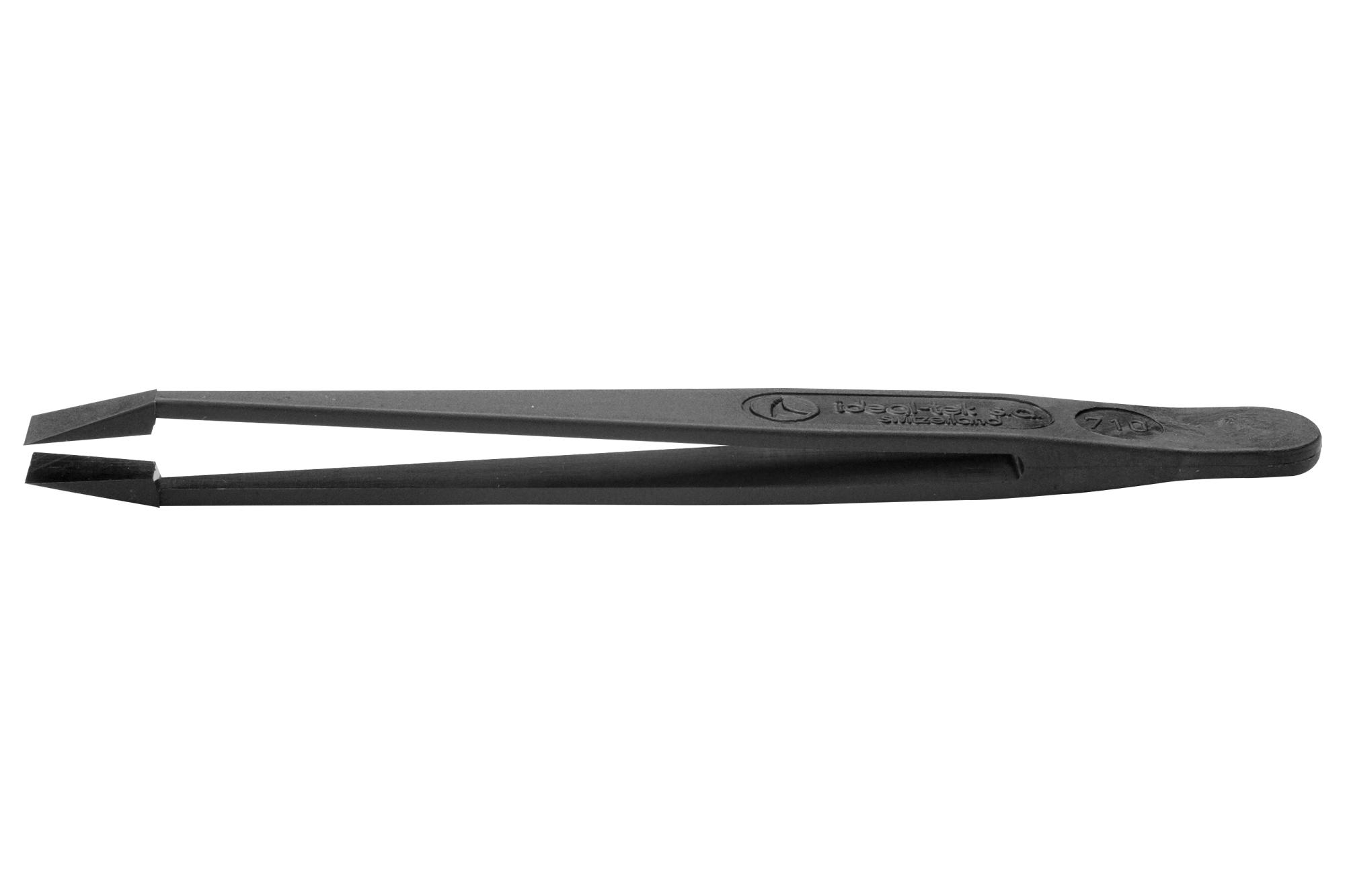 Ideal-Tek 710.cf Tweezer, Bent/flat, 115Mm