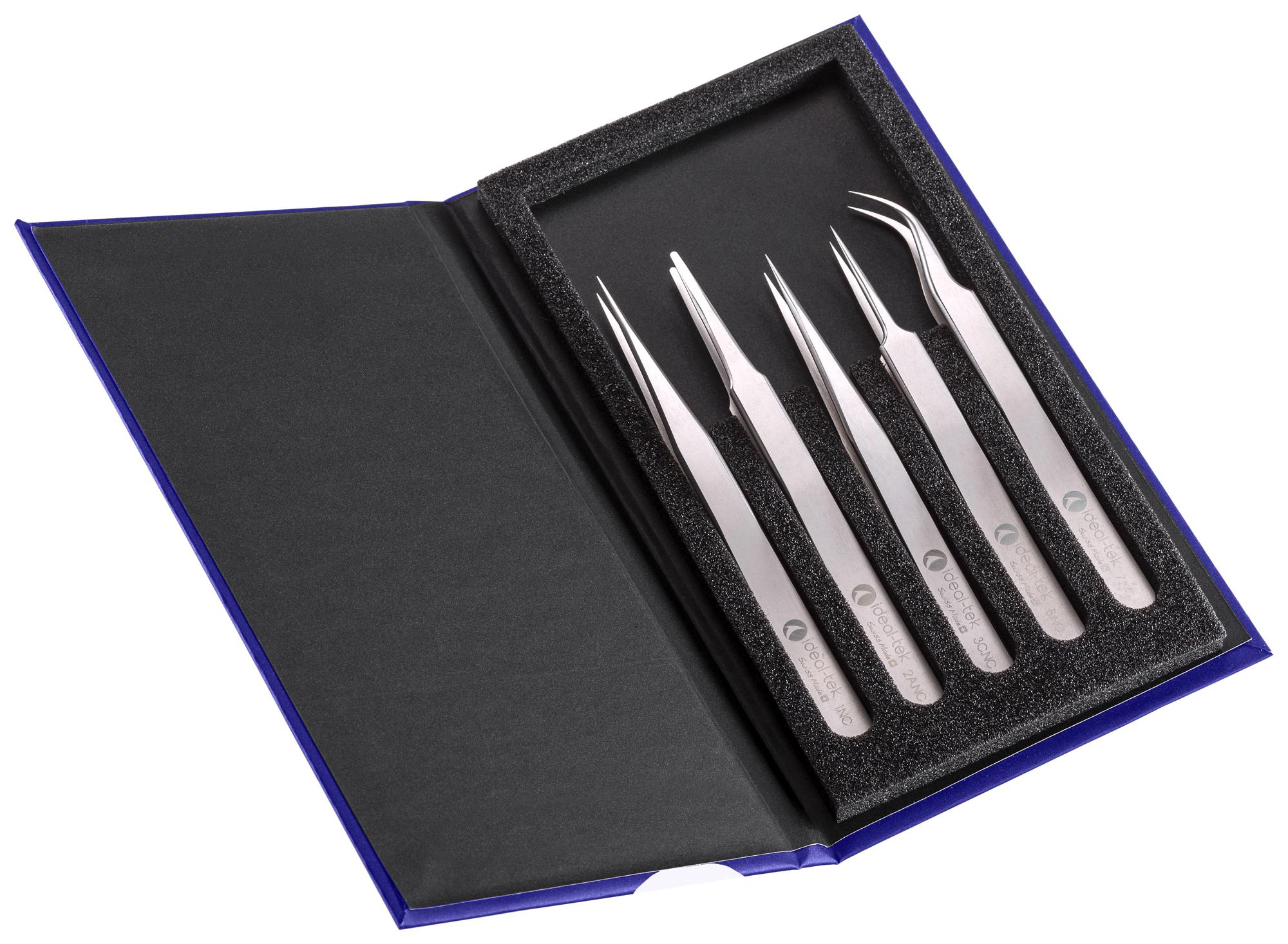 Ideal-Tek K5Hp.nc Tweezer Kit, Precision Tweezers