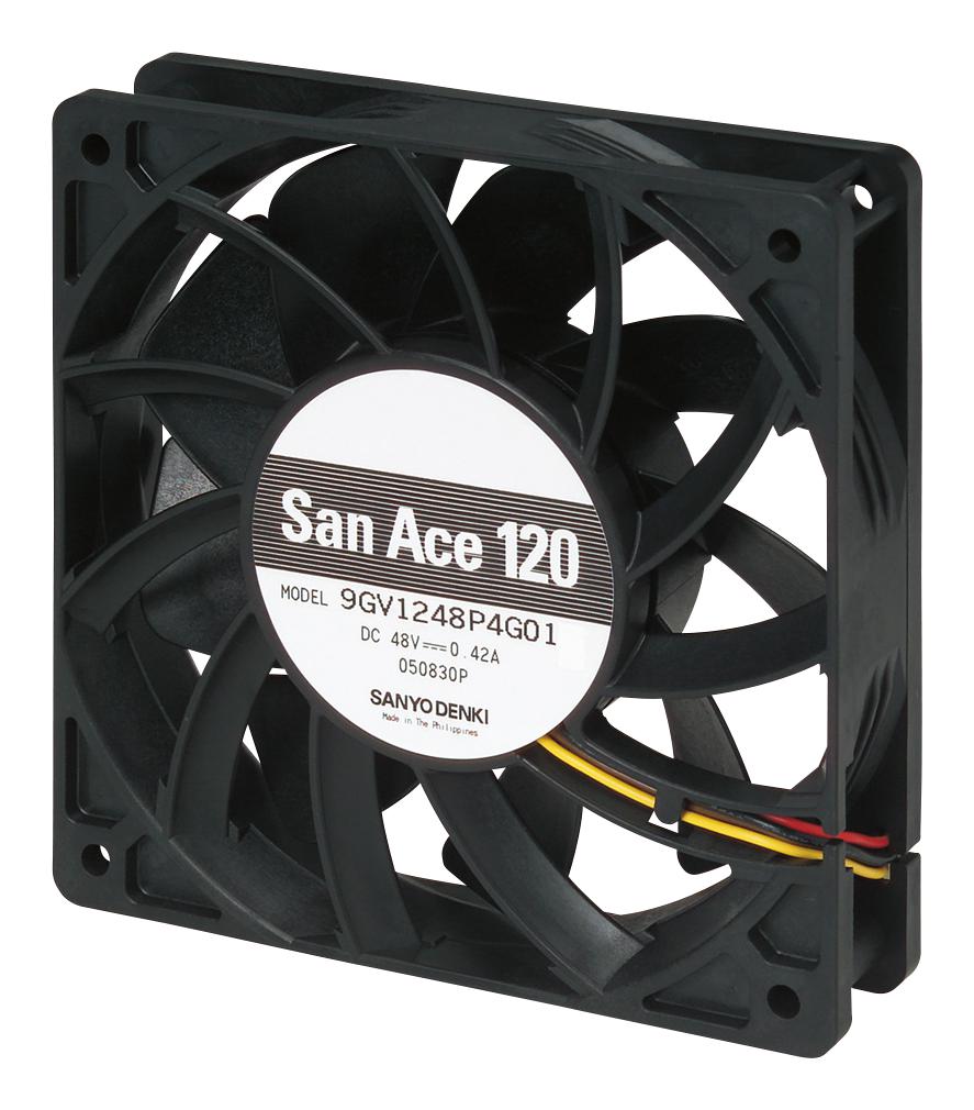 Sanyo Denki 9Gv1212G4021 Axial Fan, 120Mm, 12Vdc, 171Cfm, 58Dba