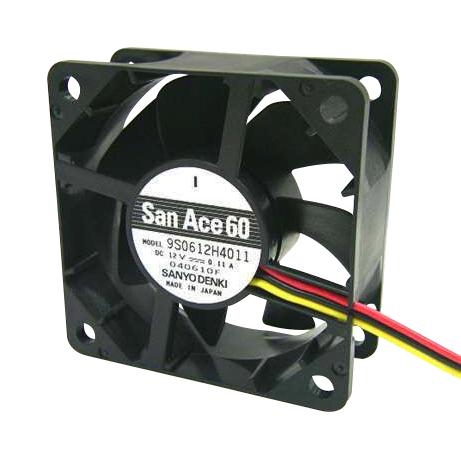 Sanyo Denki 9S0612H401 Axial Fan, 60Mm, 12Vdc, 20.5Cfm, 24Dba