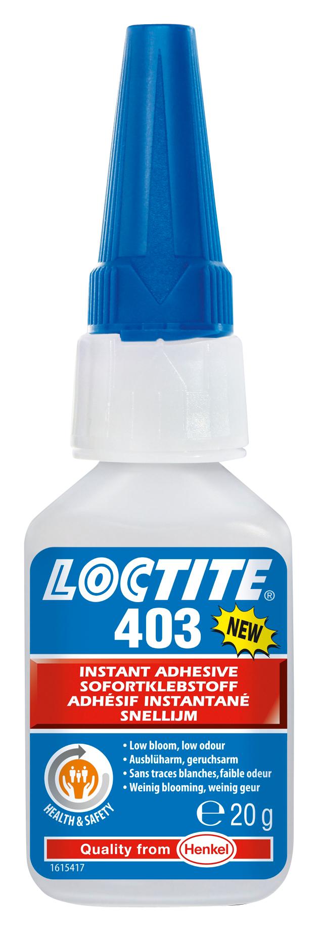 Loctite 403, 50G Adhesive, Bottle, 50G, Transparent