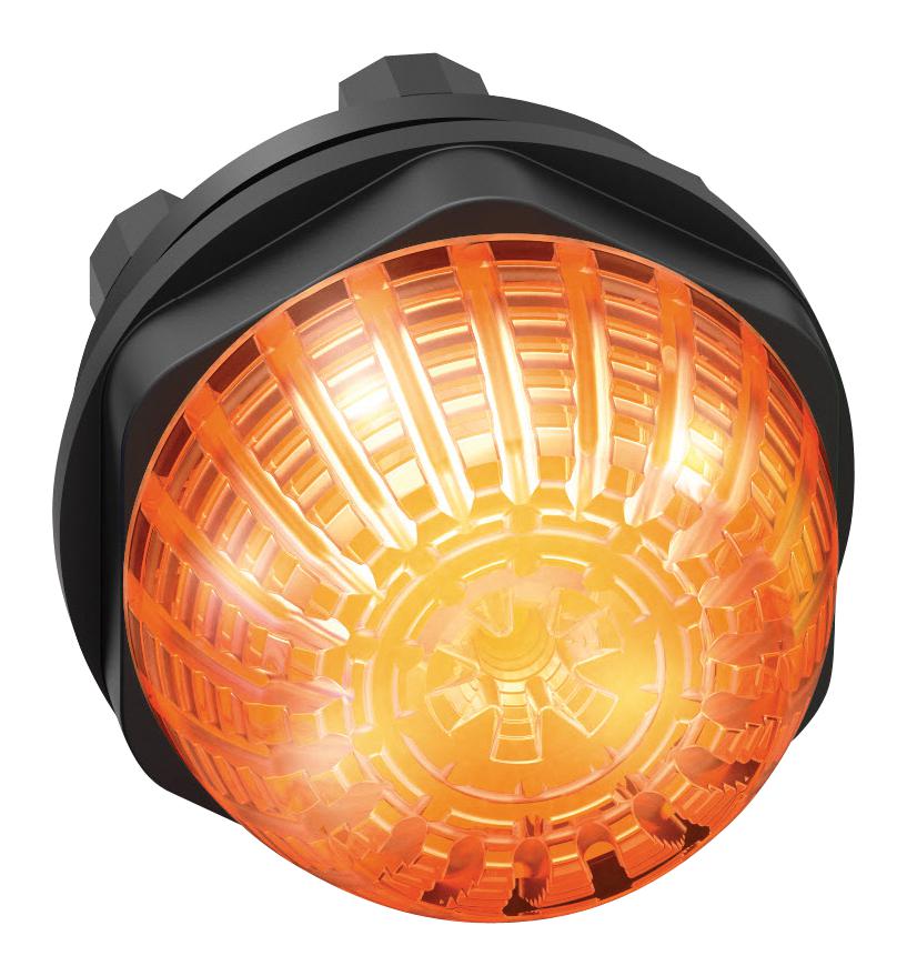 Eao 14-060.307 Panel Indicator, 22.5Mm, Orange, 24V