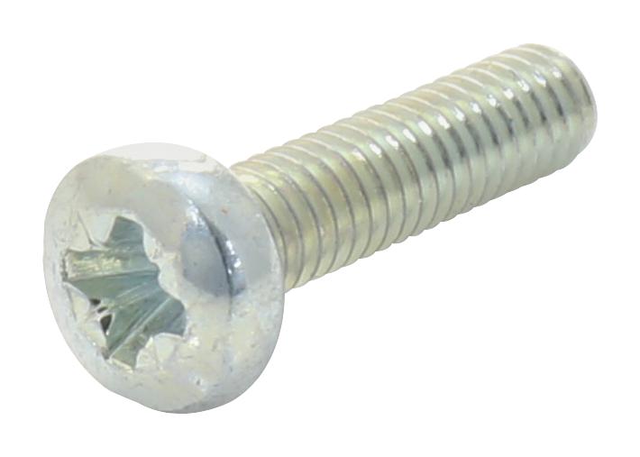 Tr Fastenings M2.510Prstmcz100- Pan Head Pozidriv Screw, Steel, M2.5