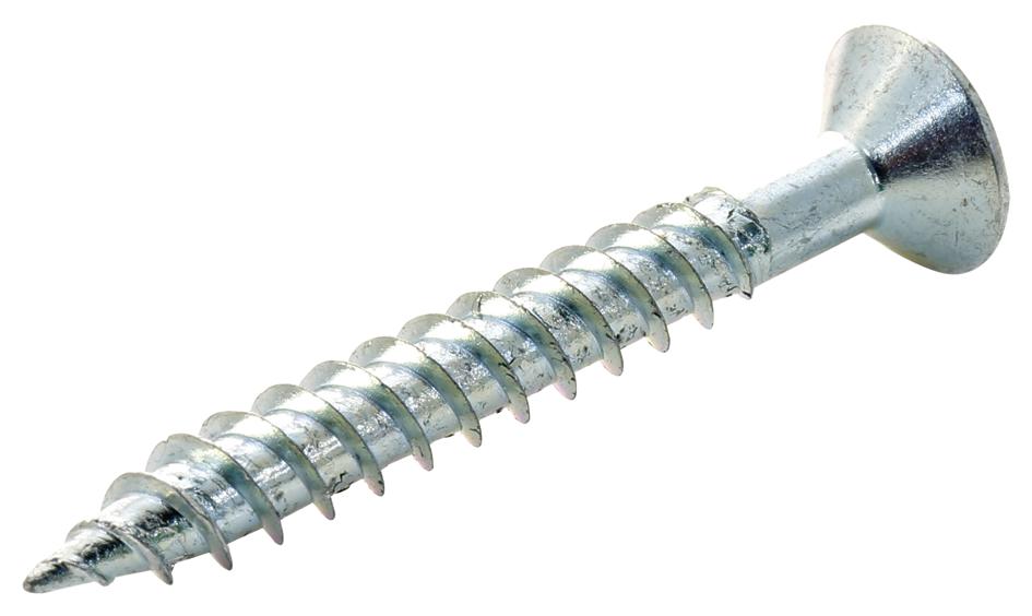 Tr Fastenings N8 1.000 Krstwt Z100 Csk Head Pozidriv Wood Screw, Steel, 8G