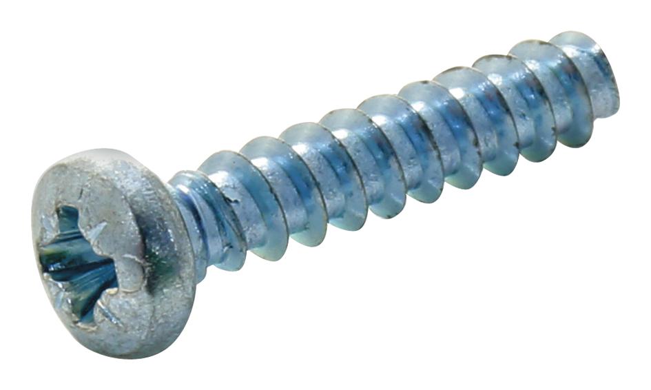 Tr Fastenings N4 0.625 Prst60 Z100 Pan Head Pozidriv Screw, Steel, N4-20