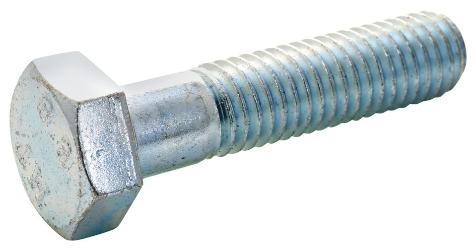 Tr Fastenings M6 60 Hh88Blz100 Bolt, Hex Head, Steel, M6X60, Pk100