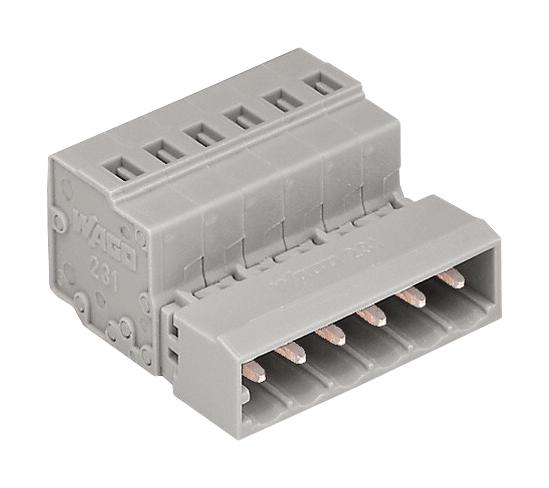 Wago 231-608 Terminal Block, Pluggable, 8Pos, 12Awg