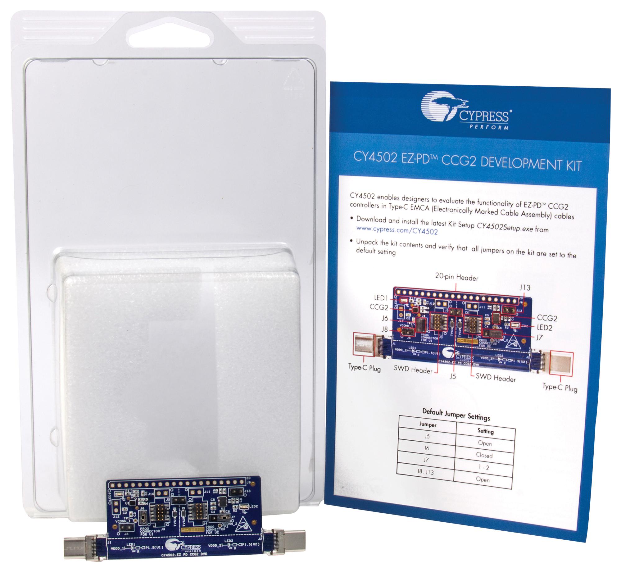 Infineon Cy4502 Dev Board, Usb Power Delivery Controller