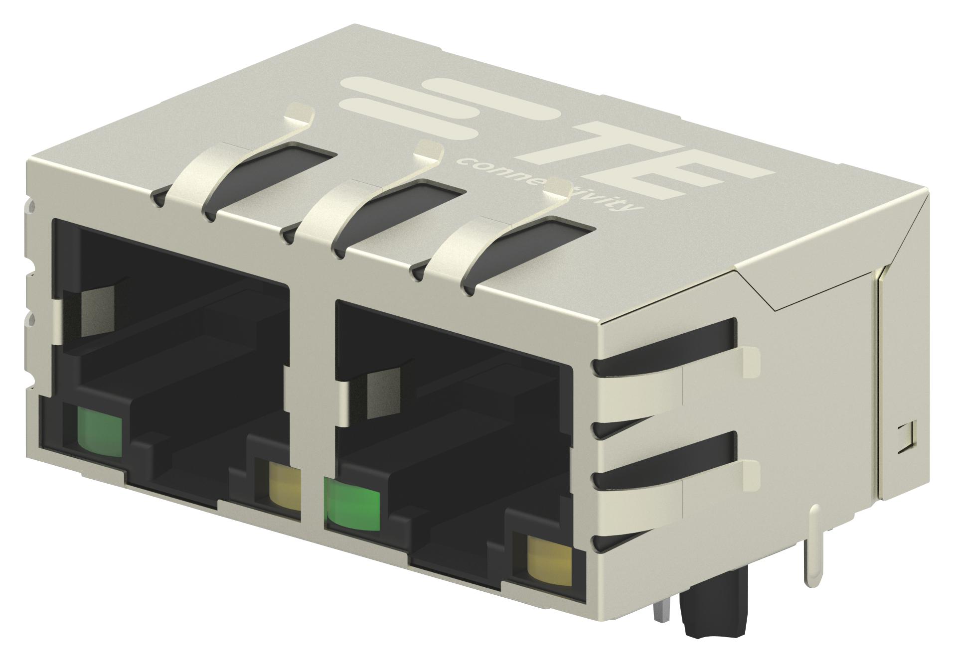 Te Connectivity 5-2301996-6 Rj45 Connector, Jack, 8P8C, 2Port, Th