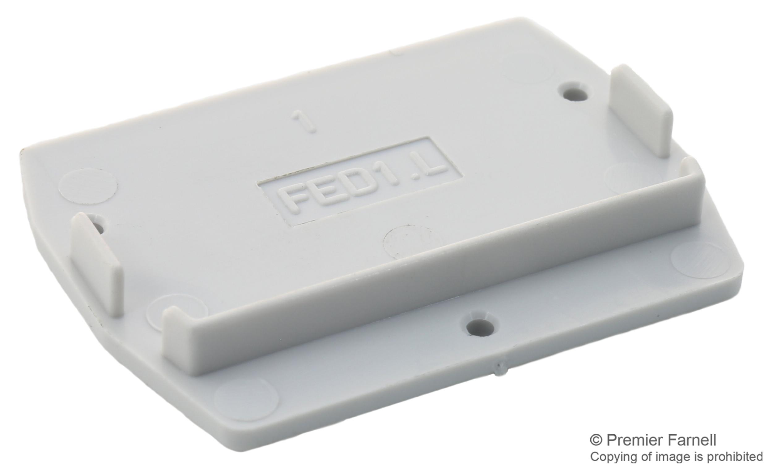 Entrelec - Te Connectivity 1Sna291301R0200 End Plate, 1.5Mm, Grey, Terminal Block