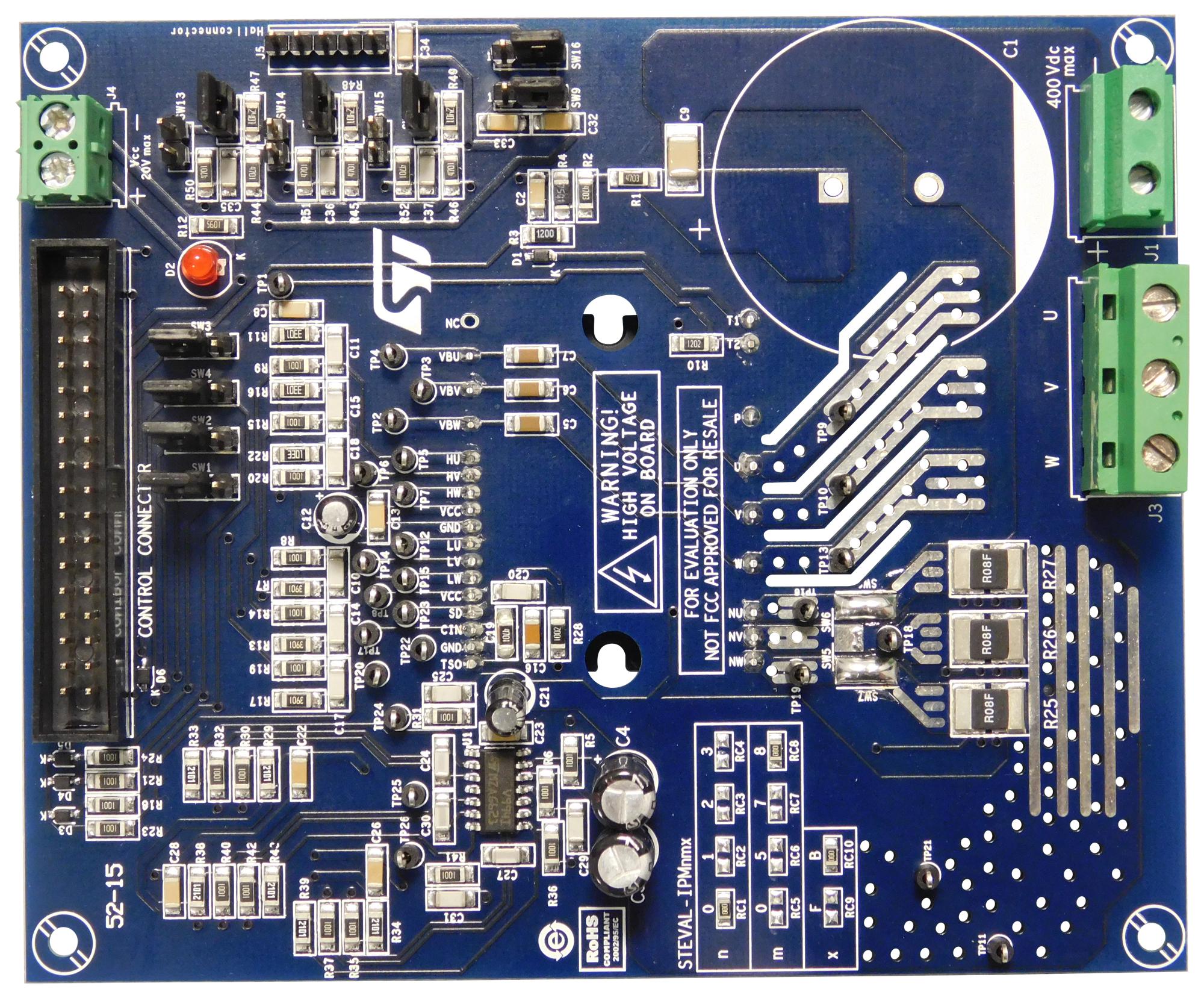 Stmicroelectronics Steval-Ipm08B Eval Board, 3-Phase Igbt Inverter Bridge