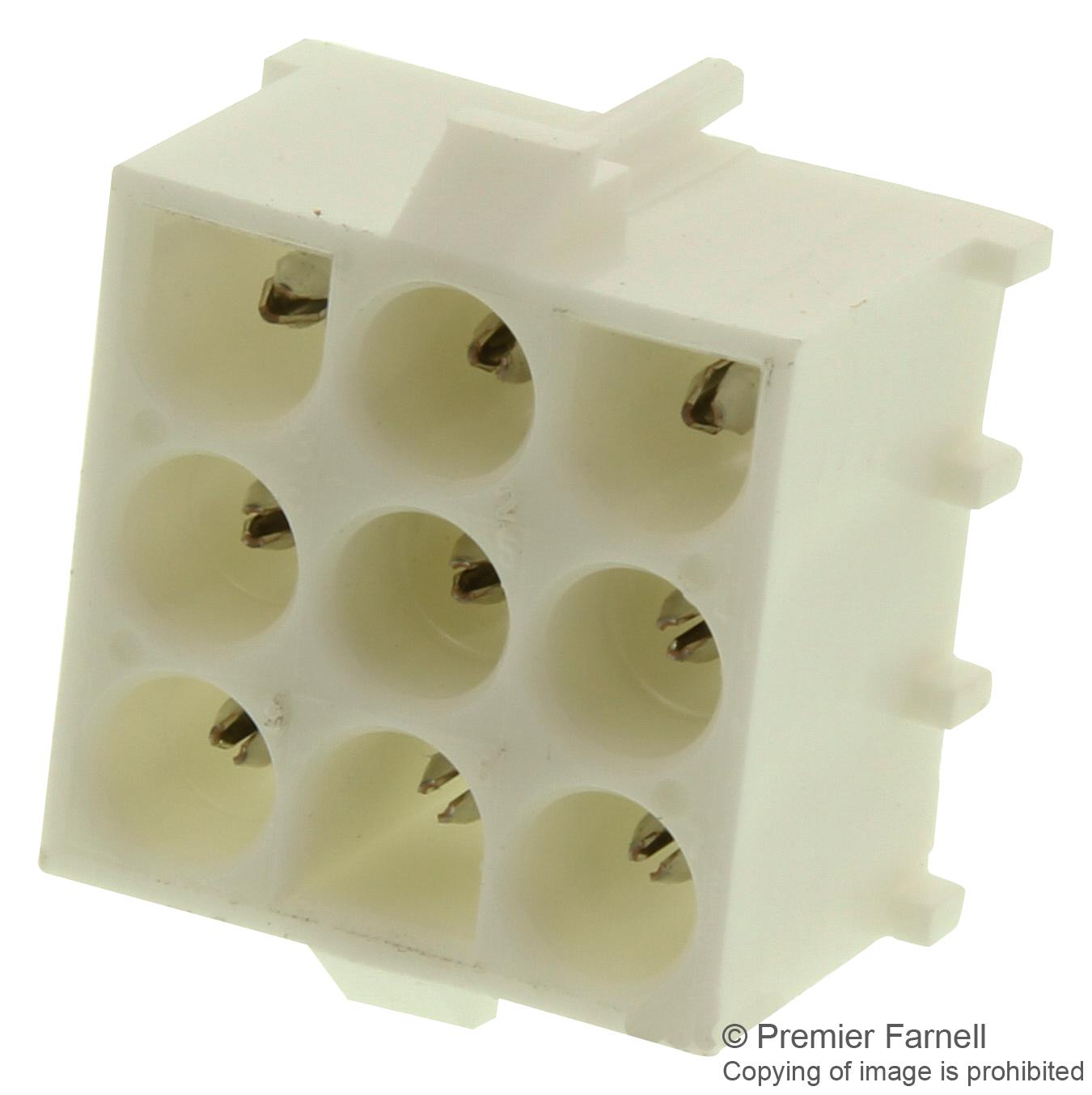 Amp - Te Connectivity 641972-1 Connector, Rcpt, 9Pos, 3Row, 6.35Mm