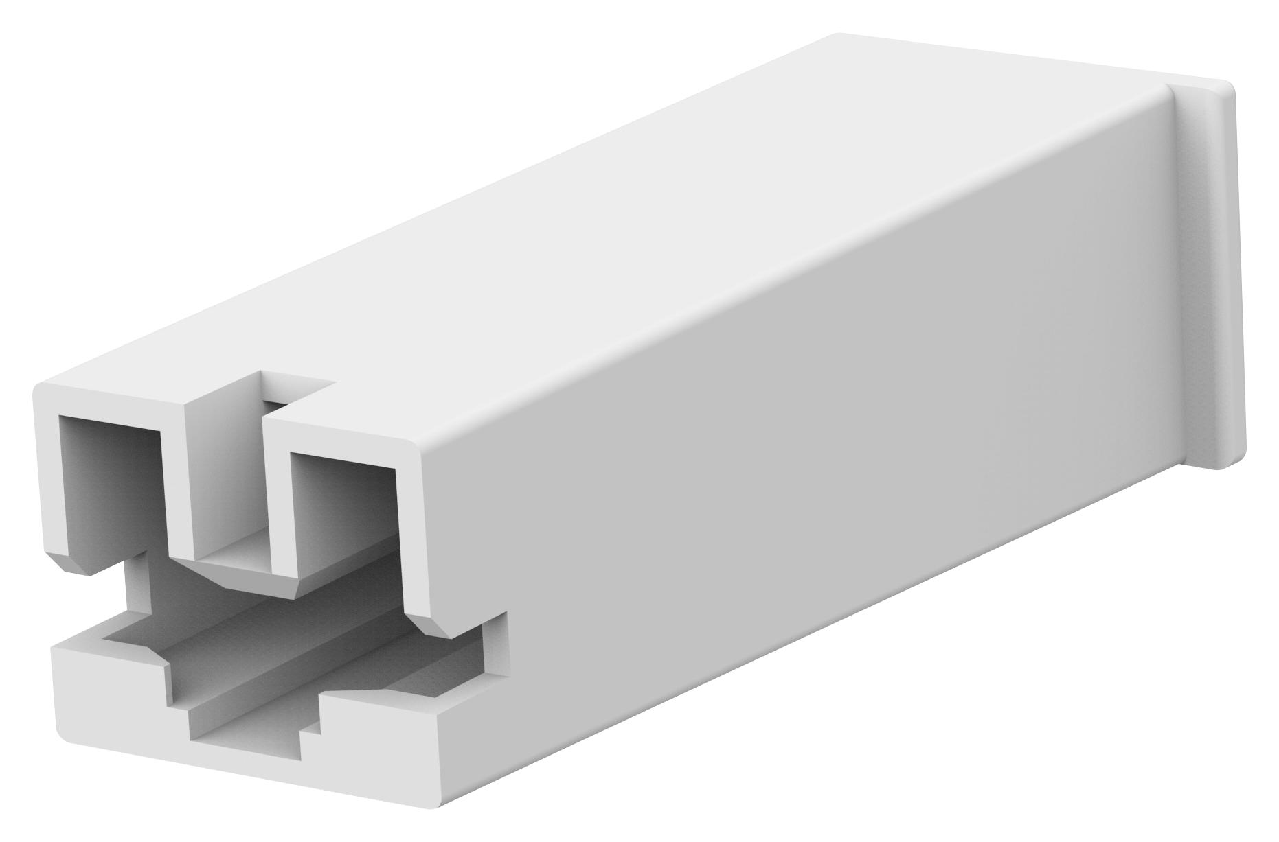 Amp - Te Connectivity 2-172076-1 Rcpt Housing, 1Pos, Nylon 6/6, Natural