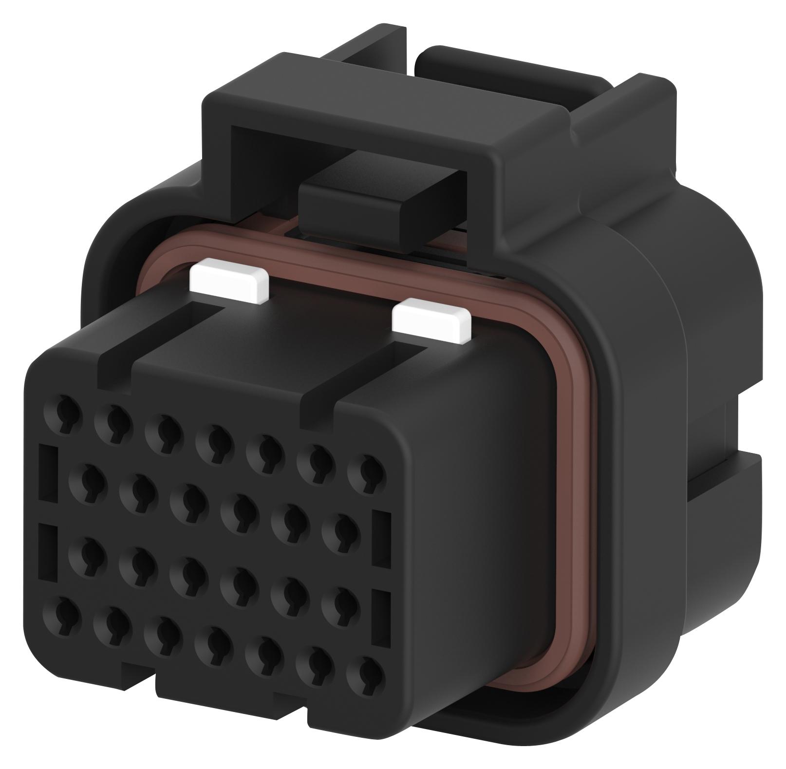 Amp - Te Connectivity 3-1437290-8 Plug Housing, 26Pos, Gf Pbt, Black