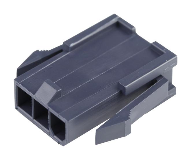 Molex 172646-0312 Plug Housing, 3Pos, Nylon 6/6, Black