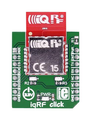 Mikroelektronika Mikroe-2586 Iqrf Click, Easyboard Dev Platform