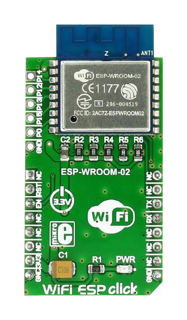 Mikroelektronika Mikroe-2542 Wifi Esp Click, Easyboard Dev Platform