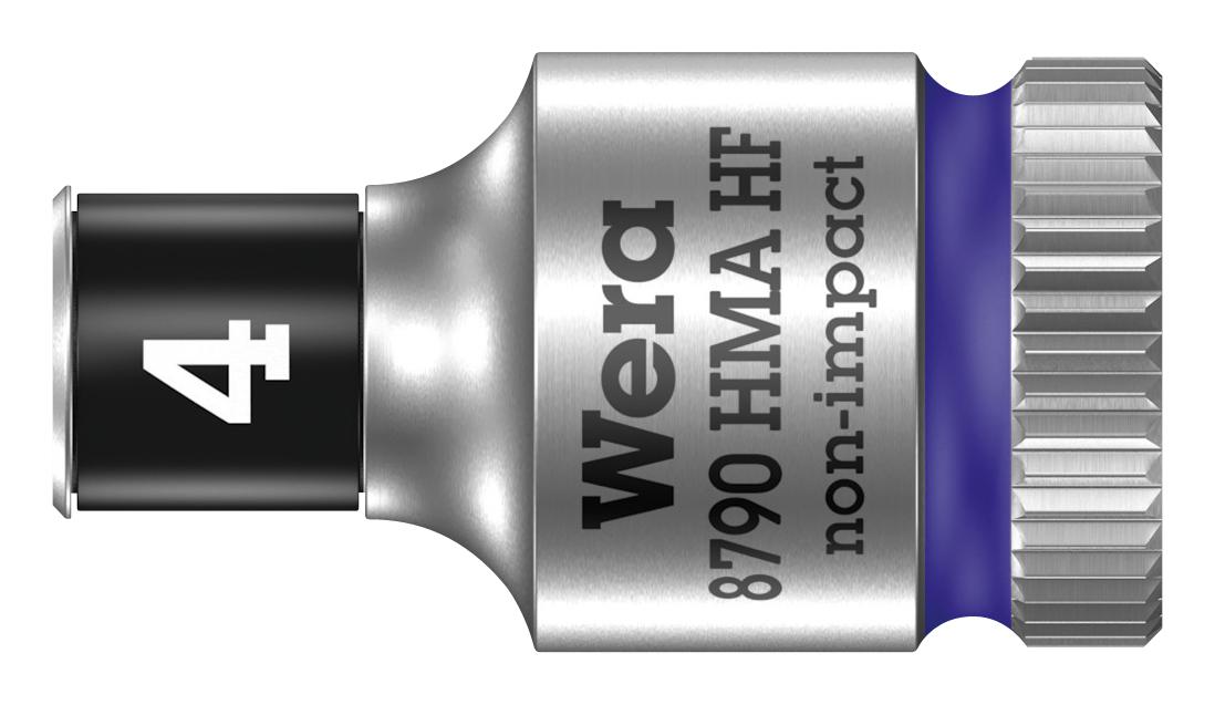 Wera 8790 4.0 Hex Socket, Af 4Mm, 6.35Mm Drive