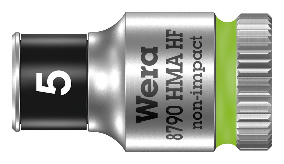 Wera 8790 5.0 Hex Socket, Af 5Mm, 6.35Mm Drive