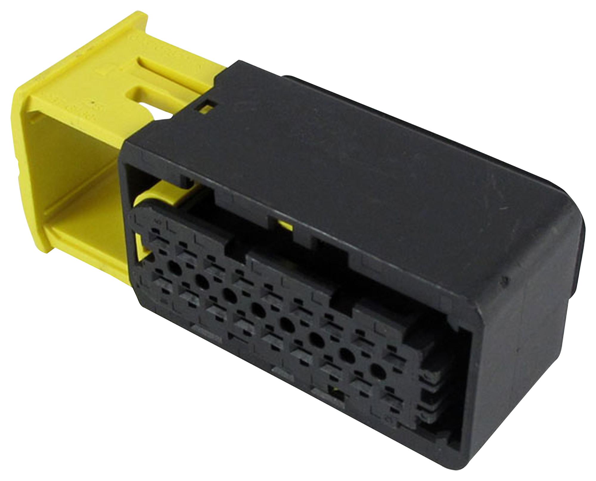 Te Connectivity 1-1563759-1 Rcpt Housing, 18Pos, Gf Pbt, Black