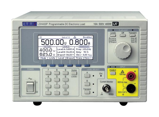 Aim-Tti Instruments Ldh400P Electronic Dc Load, 400W, 16A, 500V