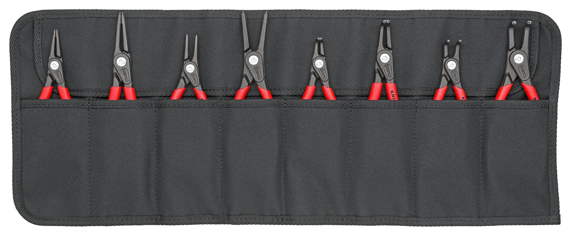 Knipex 00 19 58 V02 Precision Circlip Plier Set, 8 Piece