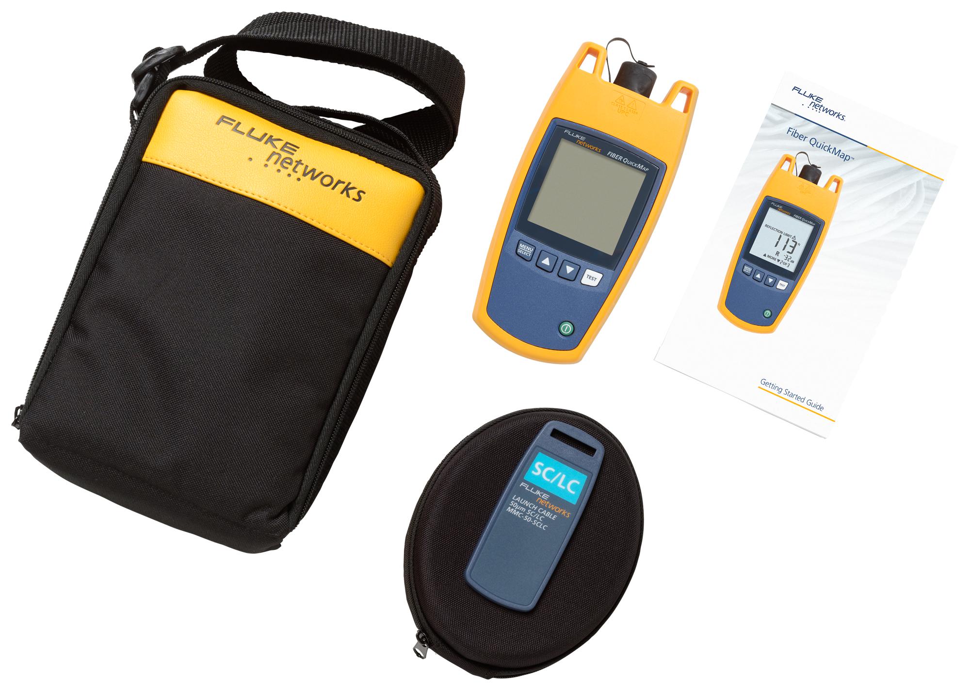 Fluke Networks Fqm-100-M Fiber Quickmap Kit, Multimode, Sc Adptr