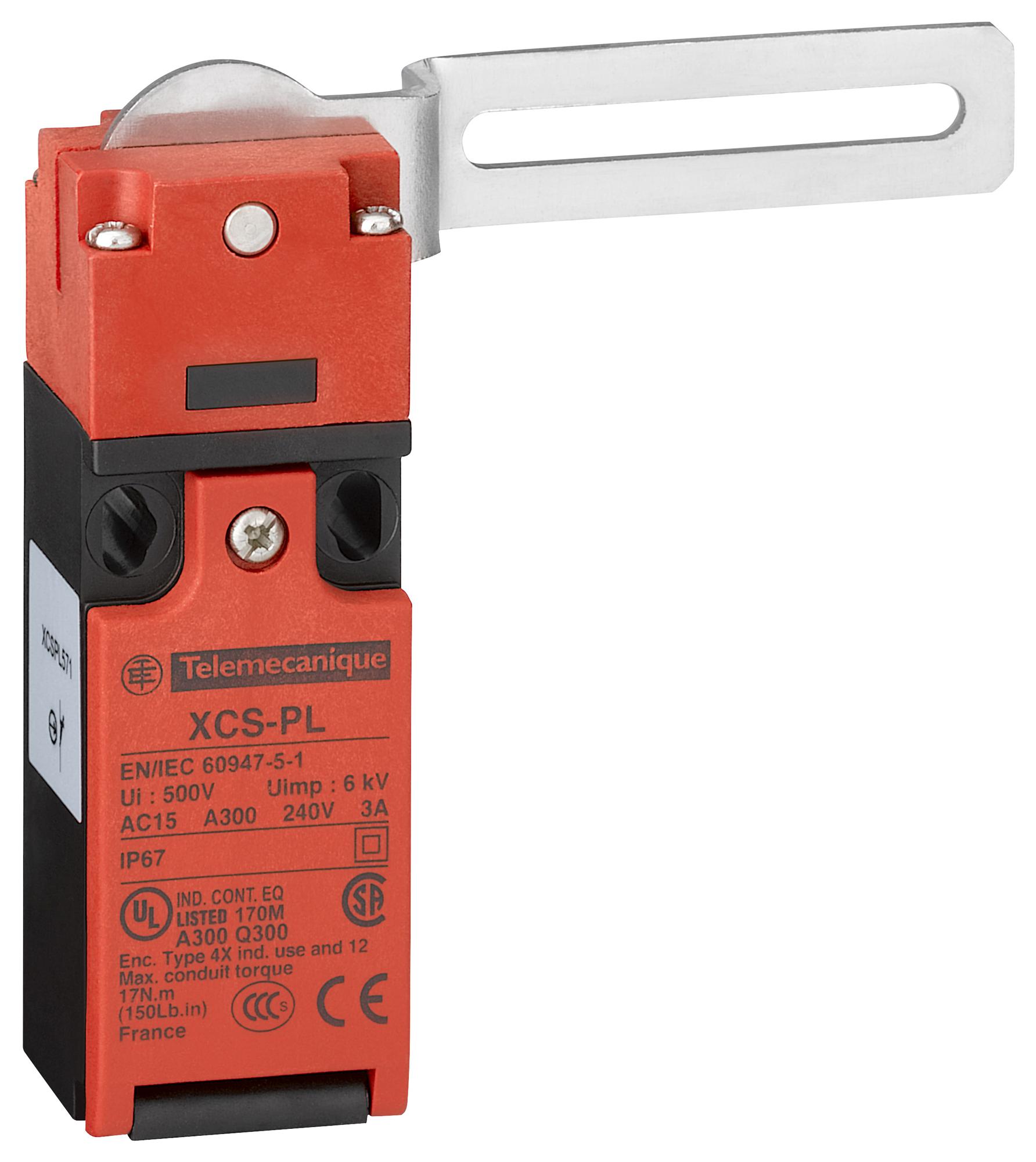 Telemecanique Sensors Xcspl771 Safety Switch, Dpst-Nc, 6A, 120V