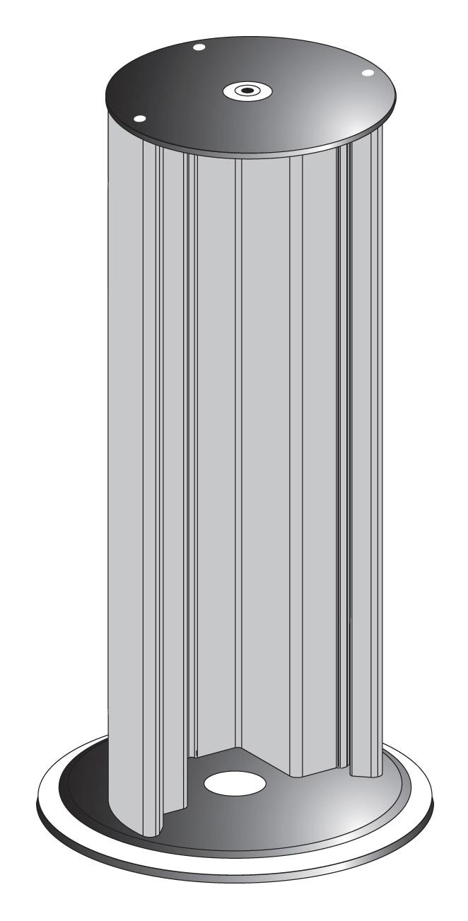 Telemecanique Sensors Xuszsc202 Fixing Base Column, 1970Mm Light Curtain