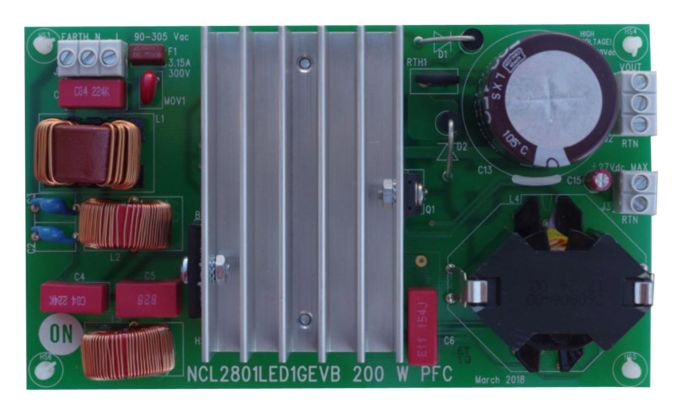 Onsemi Ncl2801Led1Gevb Eval Board, 200W Power Factor Ctrl